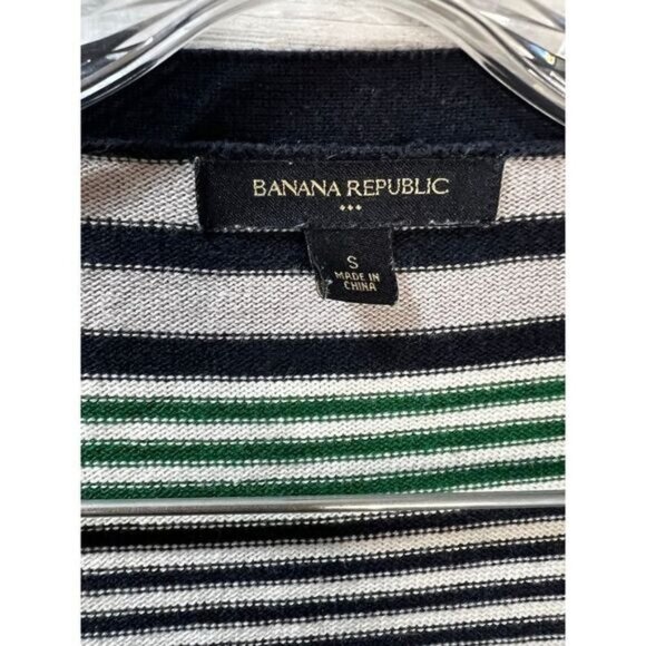Banana Republic Stripe Open Cardigan with Belt Small - Picture 6 of 6